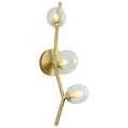 Load image into Gallery viewer, Hampton Wall Sconce - Brushed Brass/Clear Glass
