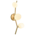 Load image into Gallery viewer, Hampton Wall Sconce - Brushed Brass/White Glass
