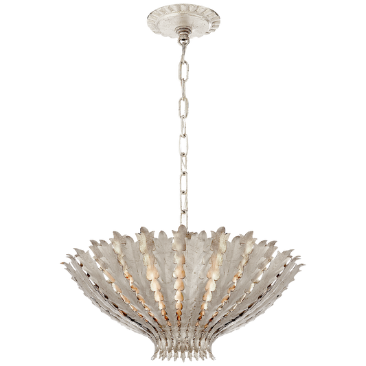 Hampton Medium Chandelier - Burnished Silver Leaf