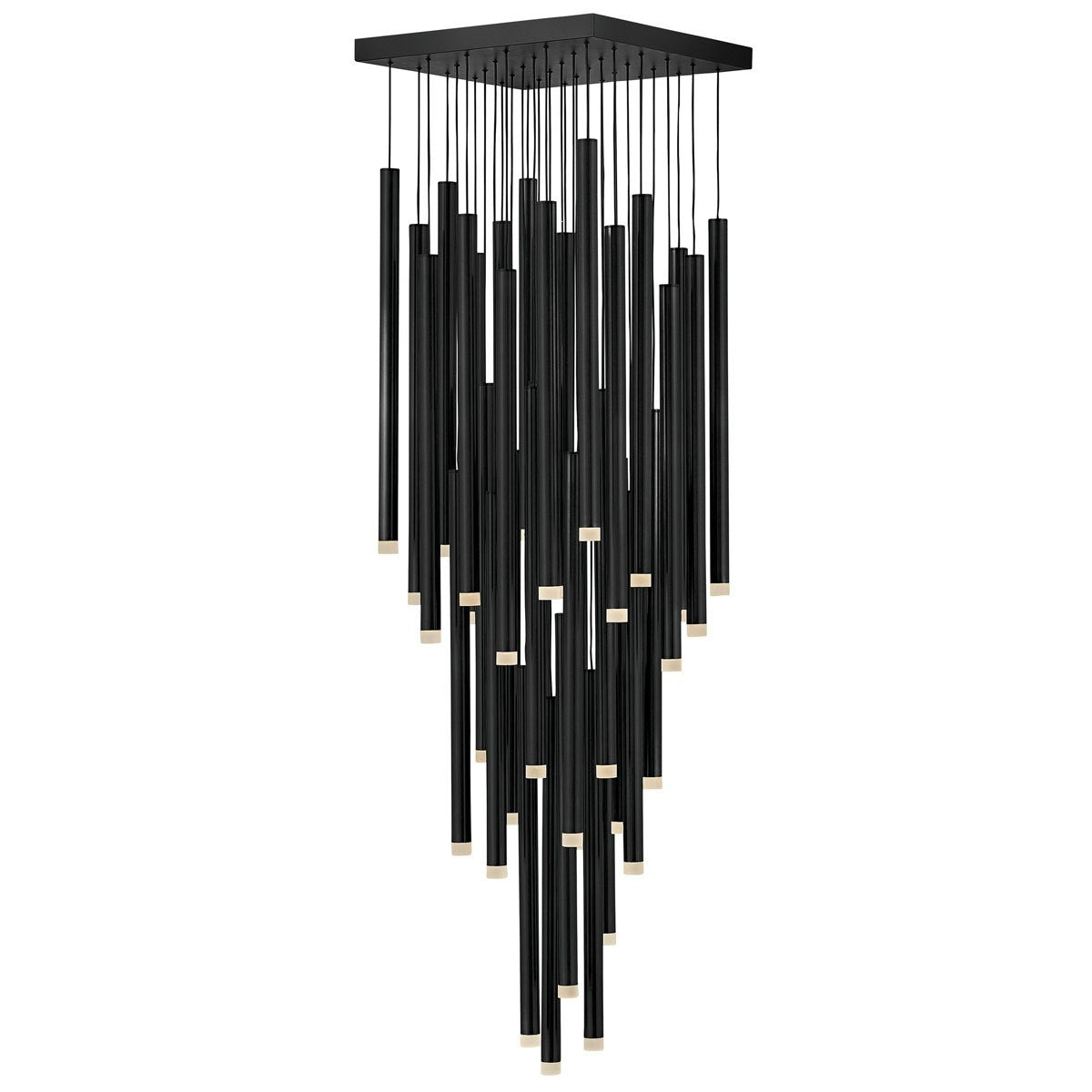 Harmony LED Large Multi Light Pendant - Black Finish