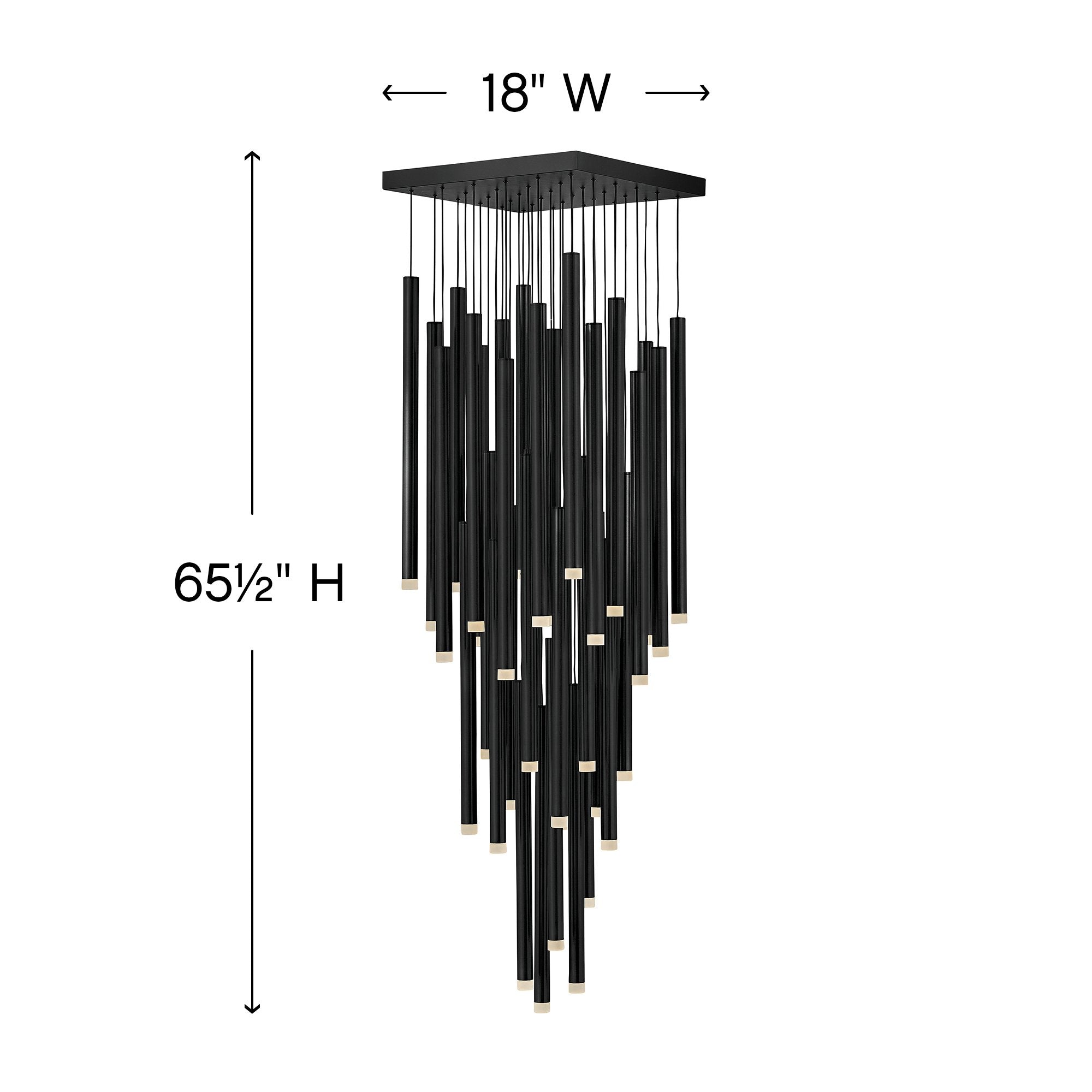 Harmony LED Large Multi Light Pendant - Diagram