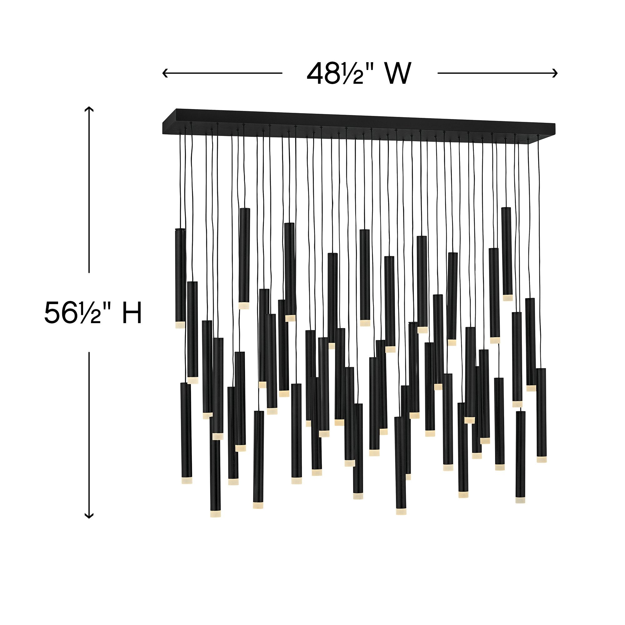 Harmony LED Linear Suspension - Diagram