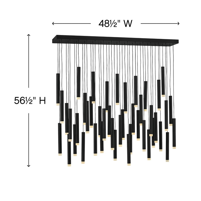 Harmony LED Linear Suspension - Diagram