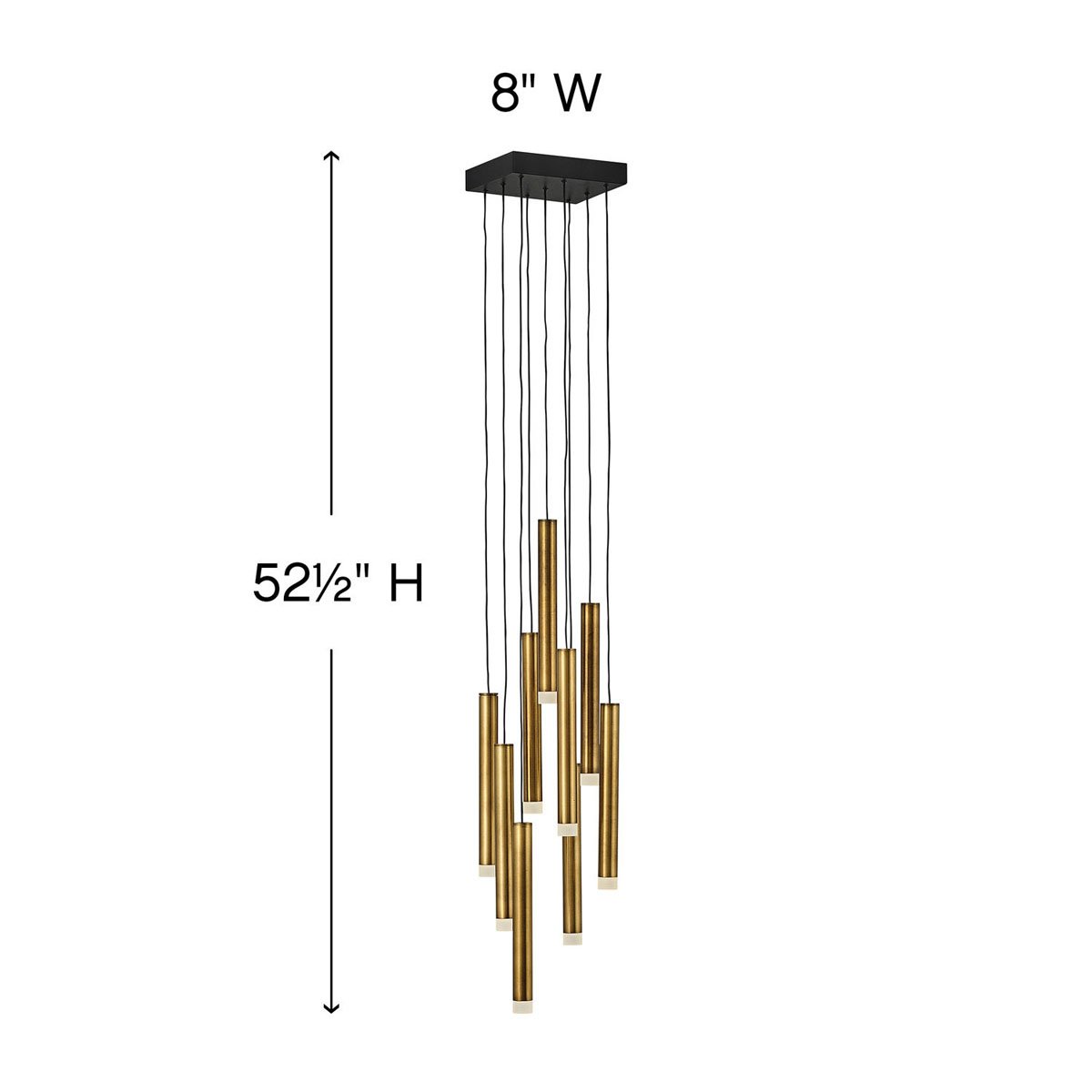 Harmony LED Multi Light Pendant - Diagram