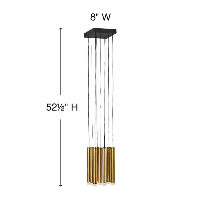 Harmony LED Multi Light Pendant - Diagram