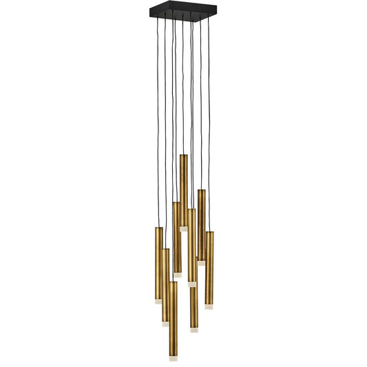 Harmony LED Multi Light Pendant - Heritage Brass Finish