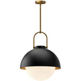 Load image into Gallery viewer, Harper Dome Pendant - Matte Black Finish
