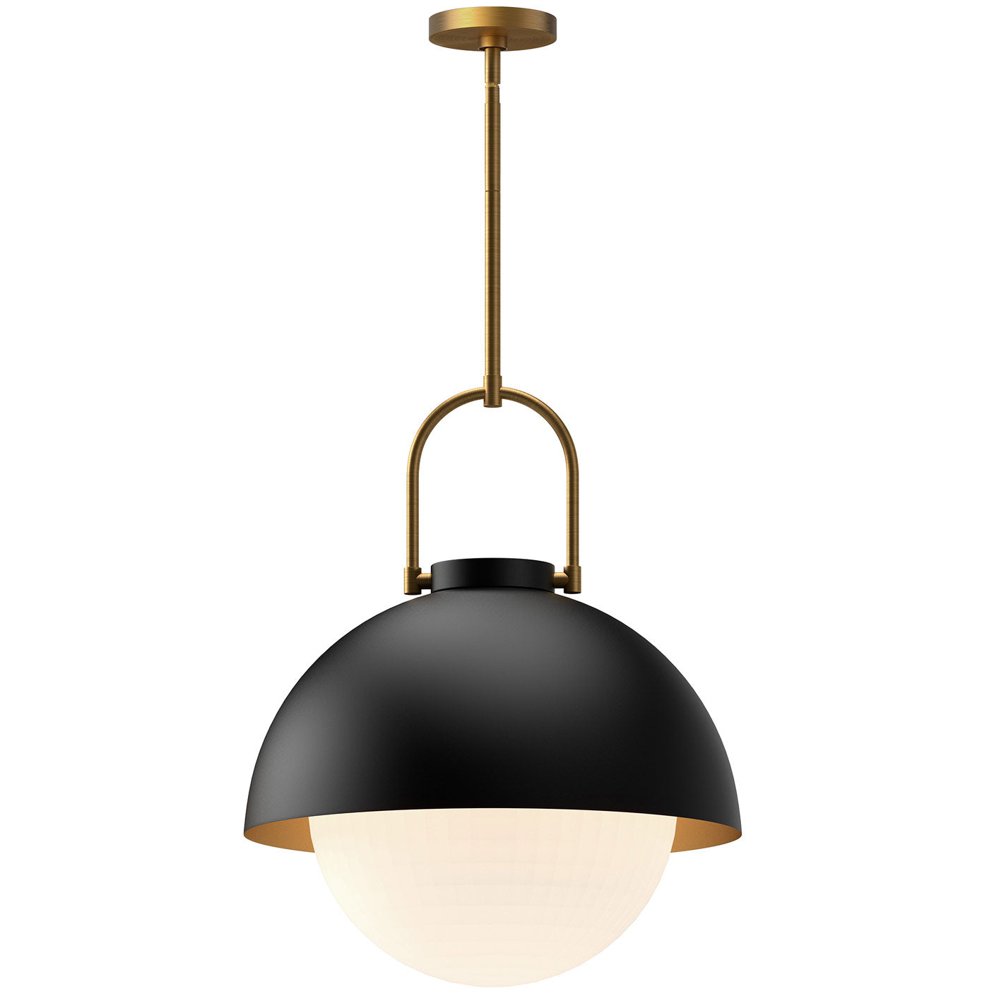 Harper Dome Pendant - Matte Black Finish