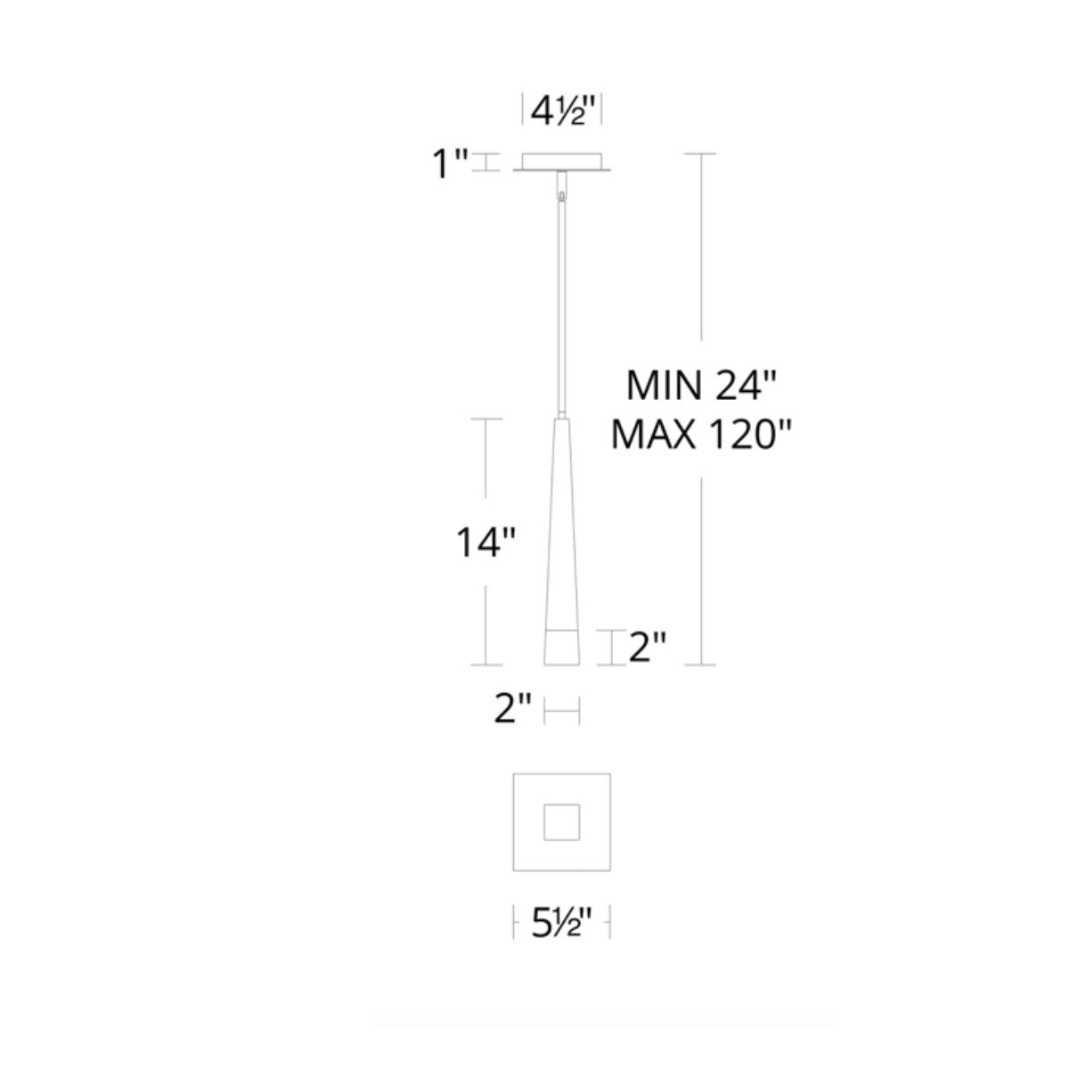 Harper Mini Pendant - Diagram