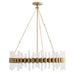 Haskell Large Chandelier - Antique Brass