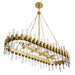 Haskell Oval Chandelier - Bottom View