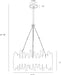 Haskell Small Chandelier - Diagram