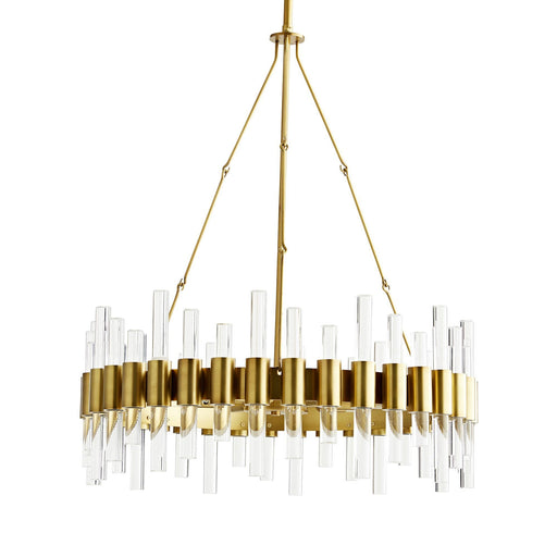 Haskell Small Chandelier - Antique Brass