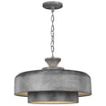 Load image into Gallery viewer, Haymarket Large Pendant - Weathered Galvanized Finish
