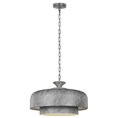 Load image into Gallery viewer, Haymarket Medium Pendant - Weathered Galvanized Finish
