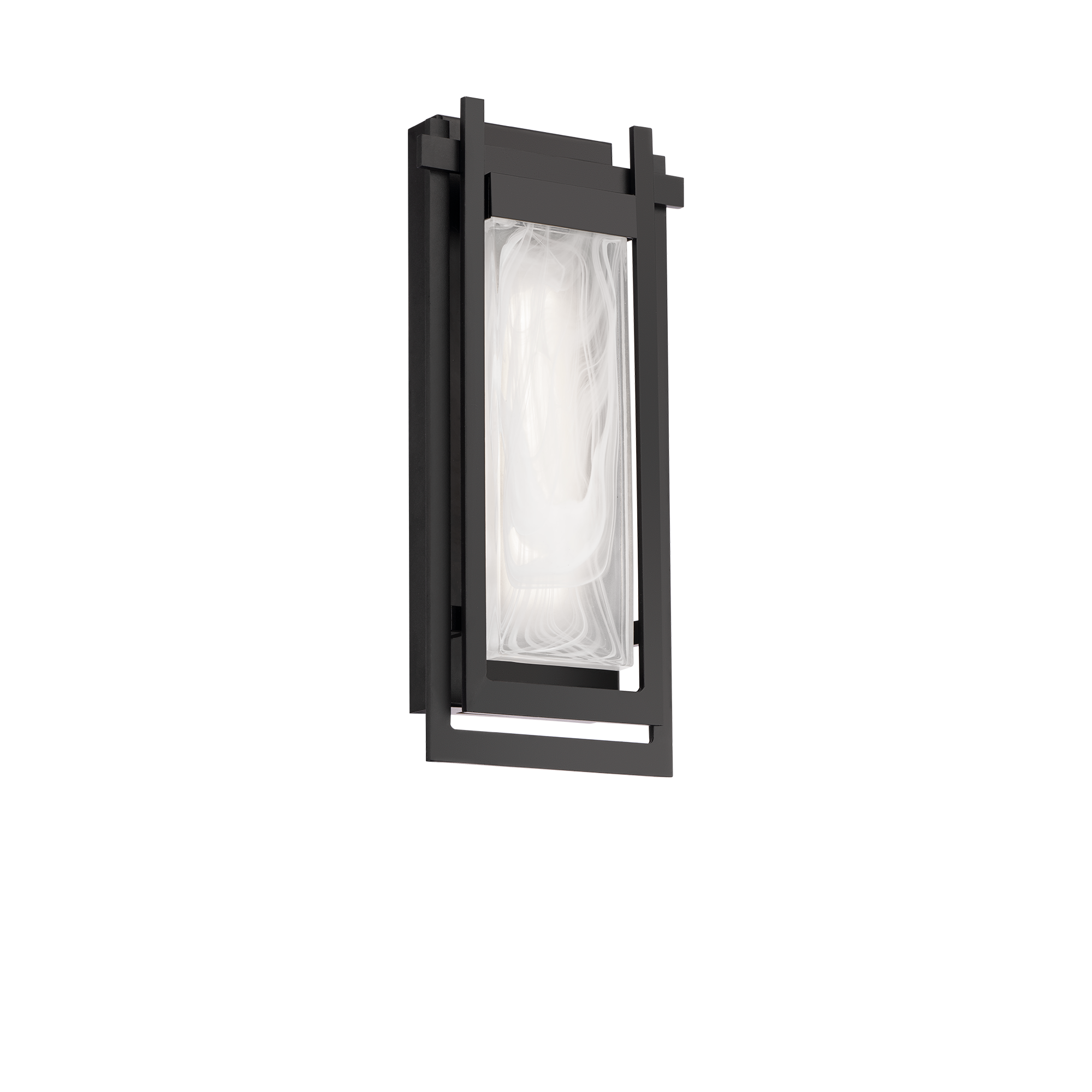 Haze LED Outdoor Wall Sconce - Black Finish