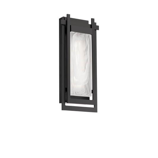 Haze LED Outdoor Wall Sconce - Black Finish