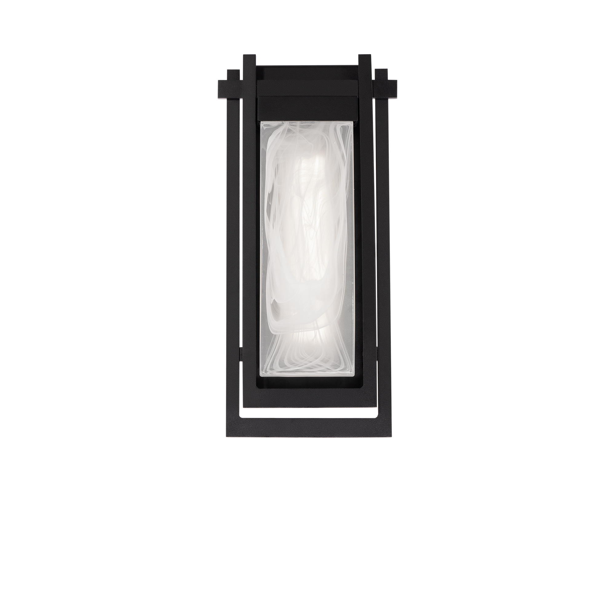 Haze LED Outdoor Wall Sconce - Black Finish