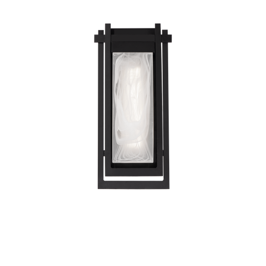 Haze LED Outdoor Wall Sconce - Black Finish