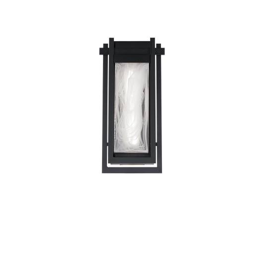 Haze LED Outdoor Wall Sconce - Black Finish