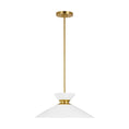 Load image into Gallery viewer, Heath Wide Pendant - Burnished Brass Finish
