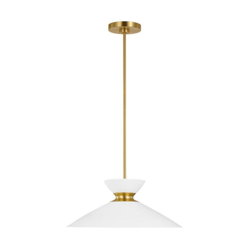Heath Wide Pendant - Burnished Brass Finish