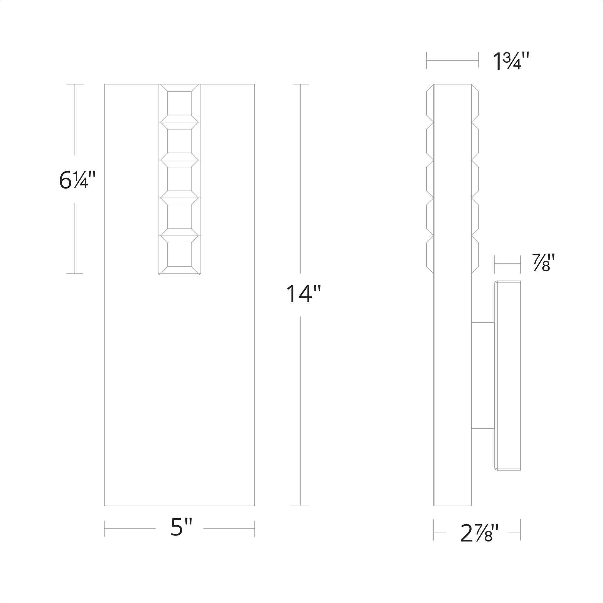 Helios LED Wall Sconce - Diagram