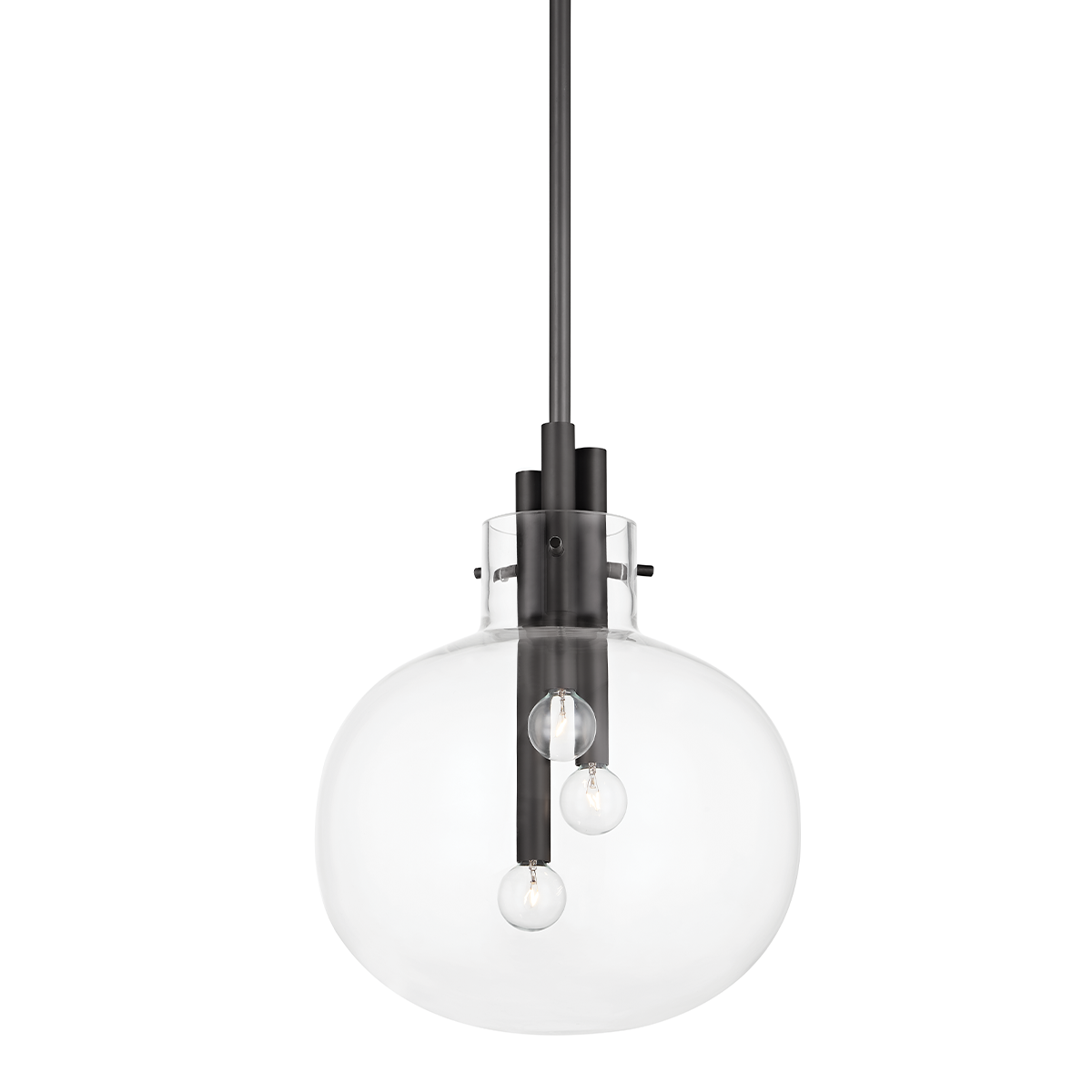 Hempstead Small Pendant - Black Brass Finish