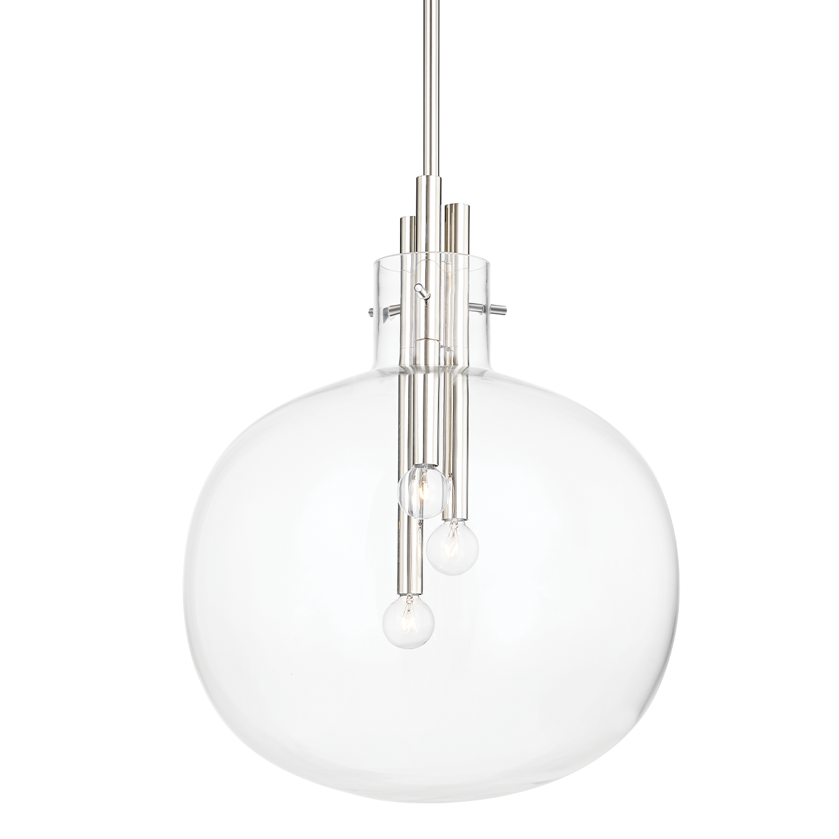 Hempstead Large Pendant - Polished Nickel Finish