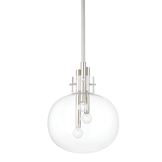 Hempstead Small Pendant - Polished Nickel Finish