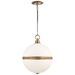 Hendricks Large Globe Pendant - Natural Brass