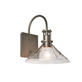 Load image into Gallery viewer, Henry Small Glass Outdoor Wall Sconce - Coastal Dark Smoke Finish with Clear Glass
