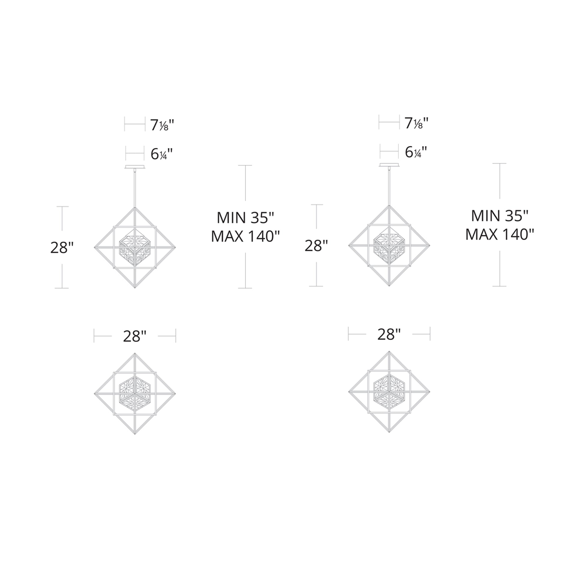 Heracles LED Pendant - Diagram