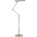 Load image into Gallery viewer, Heron Medium Adjustable Floor Lamp Hand-Rubbed Antique Brass
