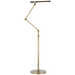 Heron Medium Adjustable Floor Lamp Hand-Rubbed Antique Brass
