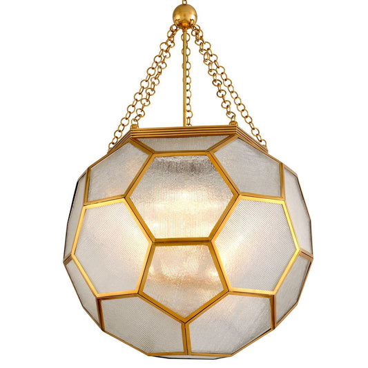 Hexsation Large Pendant - Vintage Brass