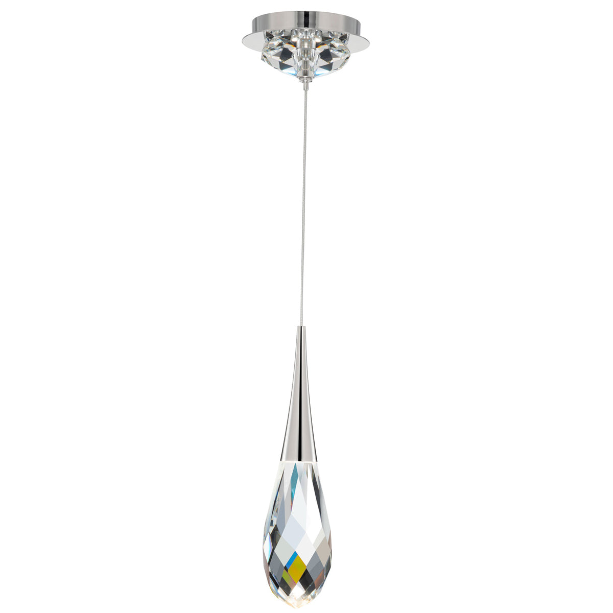 Hibiscus LED Mini Pendant - Polished Nicke Finish