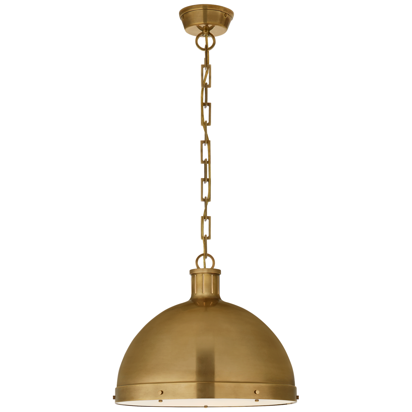 Hicks Extra Large Pendant - Hand-Rubbed Antique Brass Finish