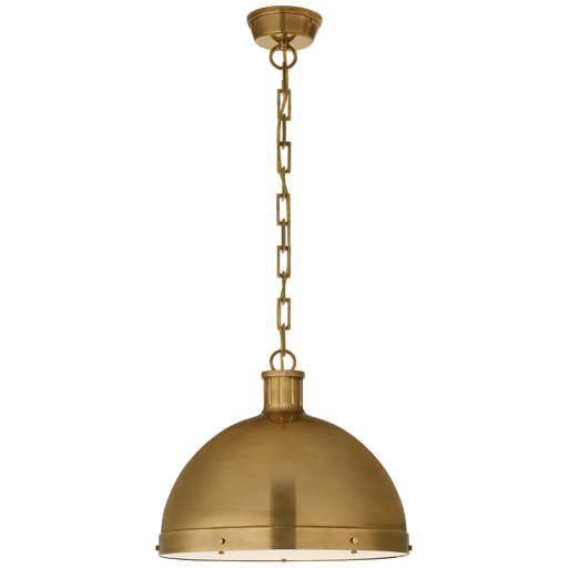 Hicks Extra Large Pendant - Hand-Rubbed Antique Brass Finish