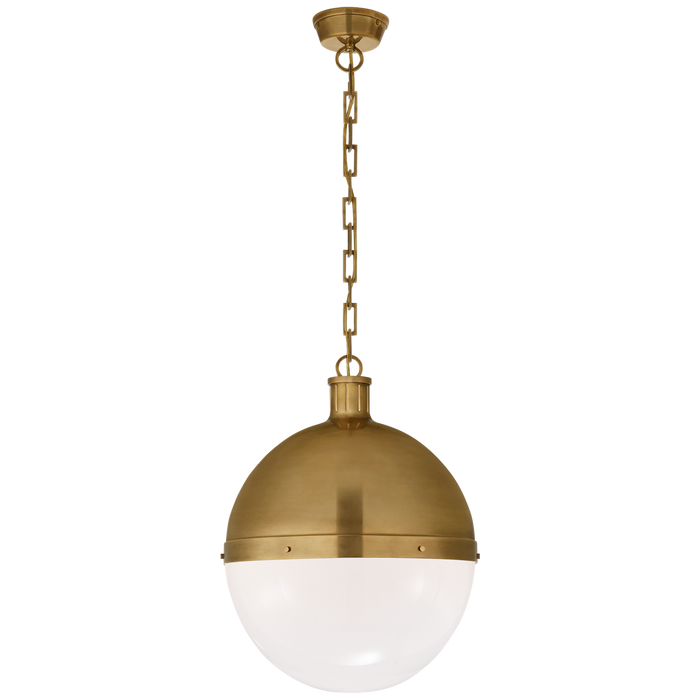 Hicks Extra Large Pendant - Hand-Rubbed Antique Brass Finish