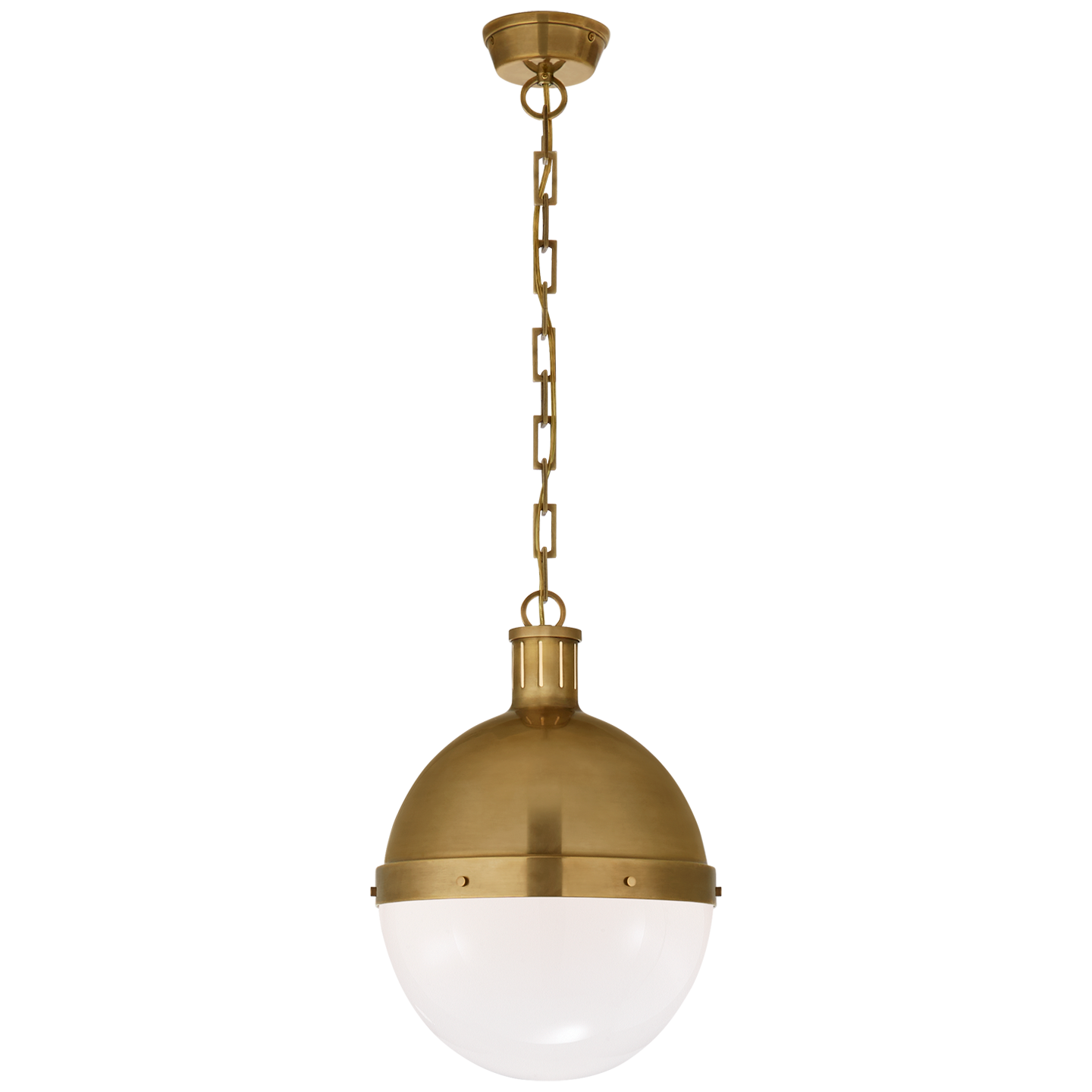 Hicks Large Pendant - Hand-Rubbed Antique Brass Finish