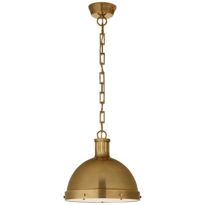Hicks Large Pendant - Hand-Rubbed Antique Brass Finish