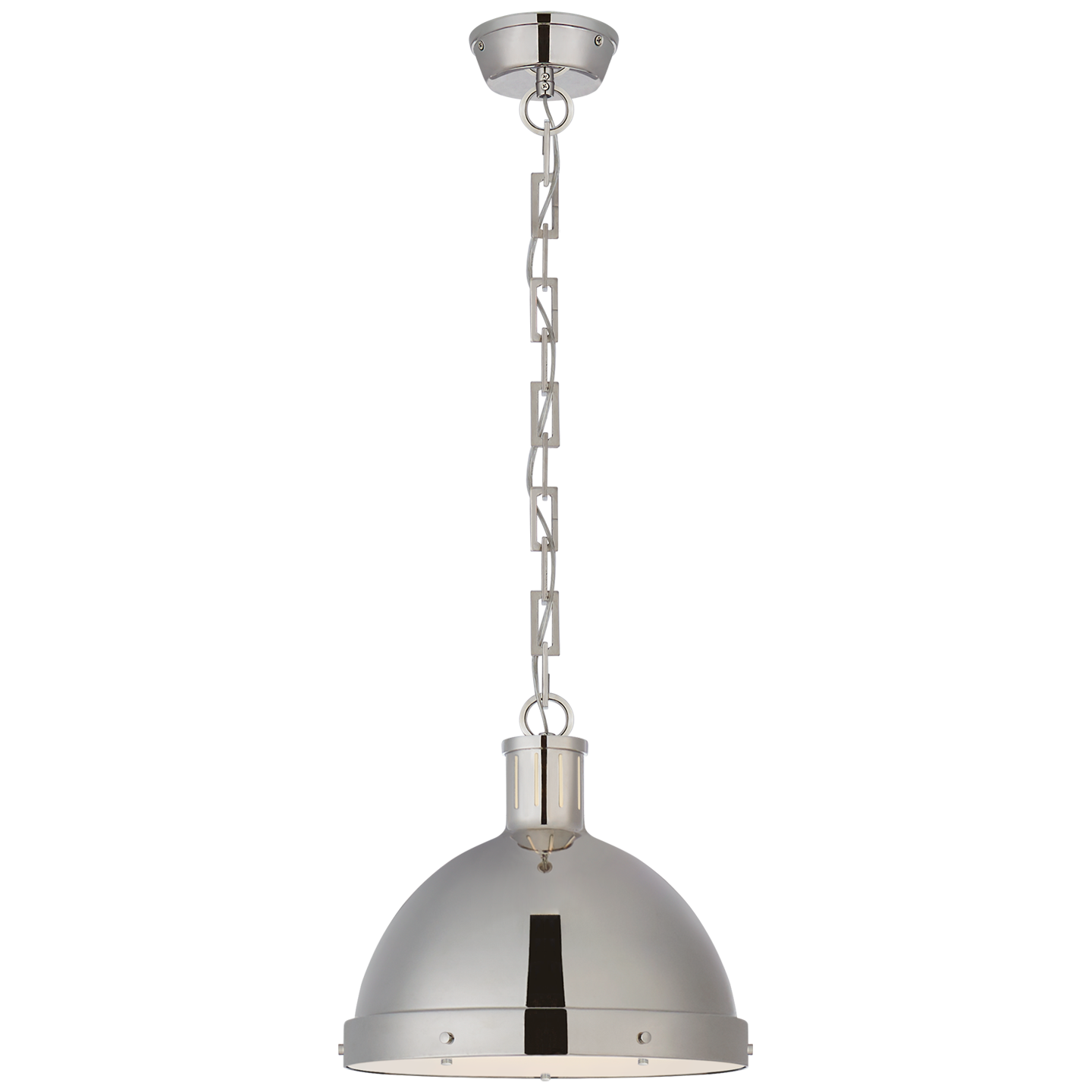 Hicks Large Pendant - Polished Nickel Finish