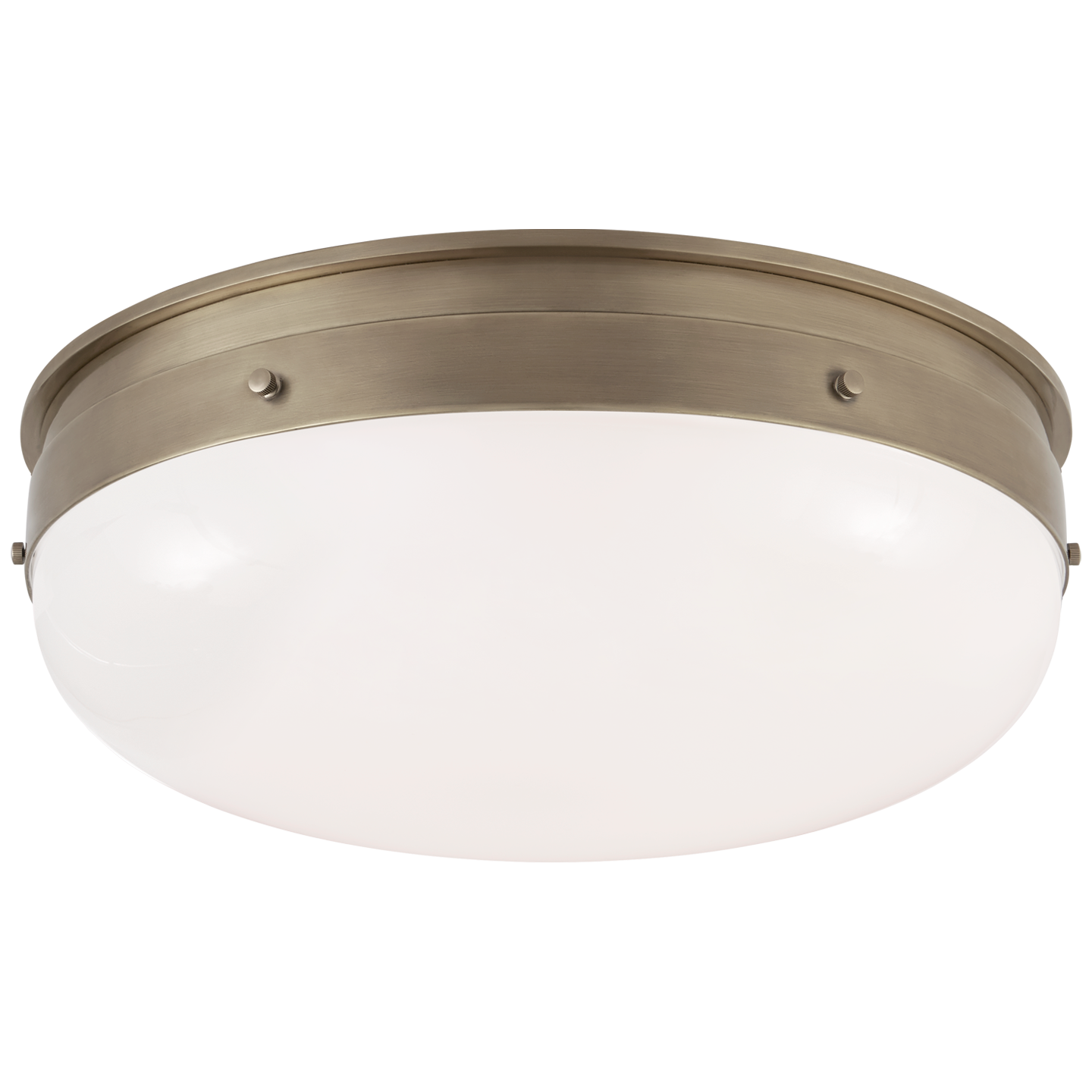 Hicks Medium Flush Mount - Antique Nickel Finish