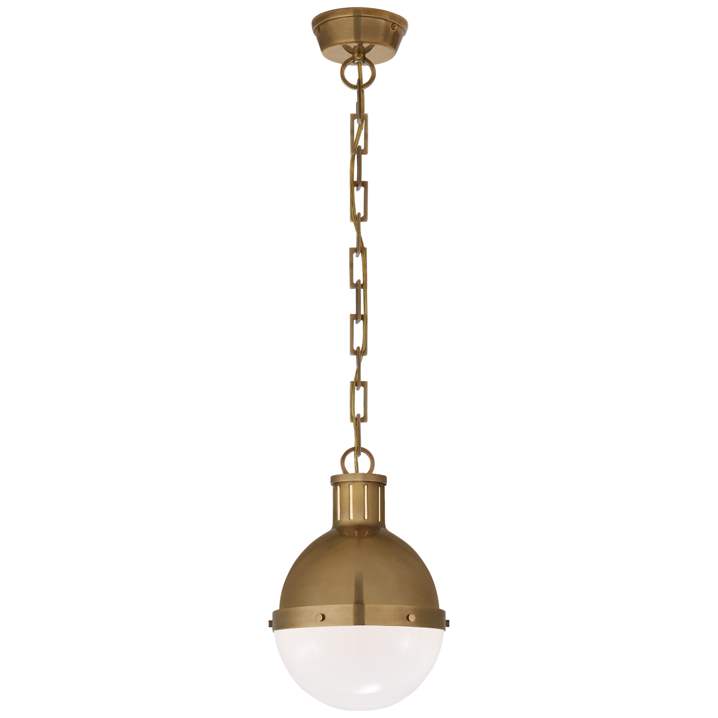 Hicks Small Pendant - Hand-Rubbed Antique Brass Finish