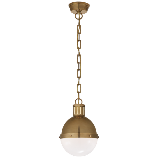 Hicks Small Pendant - Hand-Rubbed Antique Brass Finish