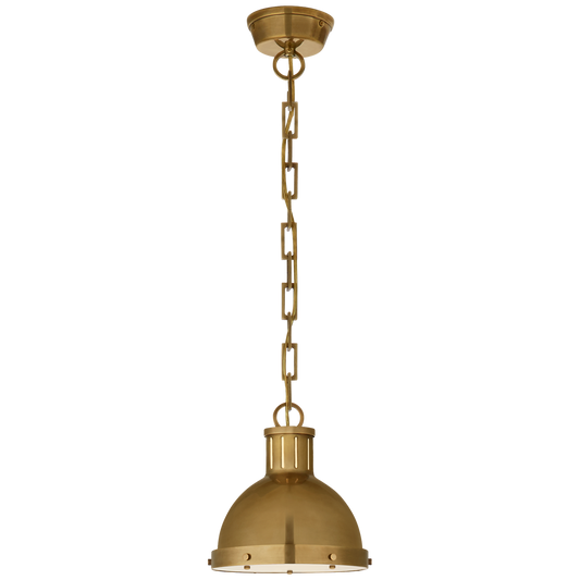 Hicks Small Pendant - Hand-Rubbed Antique Brass Finish