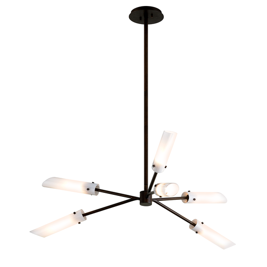 High Line 6-Light Chandelier - Dark Bronze Finish