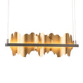 Load image into Gallery viewer, Hildene LED Linear Suspension - Burnished Steel/Gold Finish
