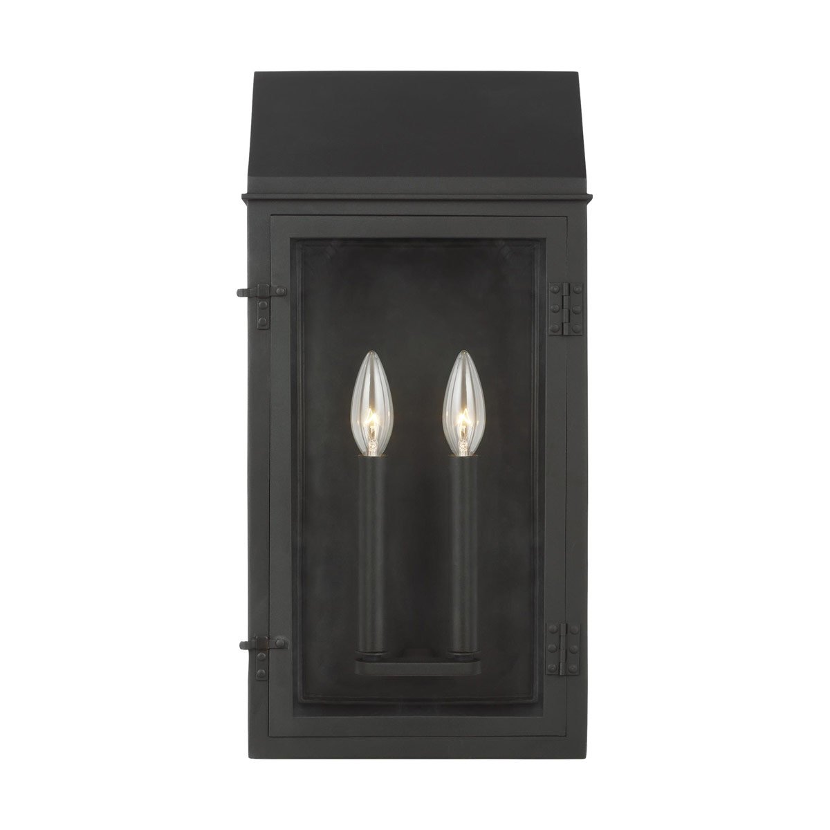 Hingham Large Outdoor Wall Sconce - Textured Black Finish